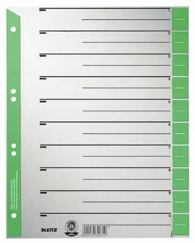Produktbild: Leitz 1652-00-55 - Trennblätter1652 A4 100-er, grün