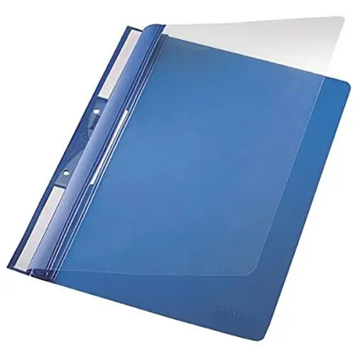 Produktbild: Leitz 41900035 Einhängehefter Universal, A4, 2 kurze Beschriftungsfenster, PVC, blau