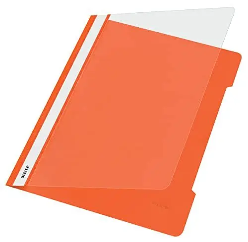 Produktbild: Leitz 4191-00-45 Hefter Standard, A4, langes Beschriftungsfeld, PVC, orange