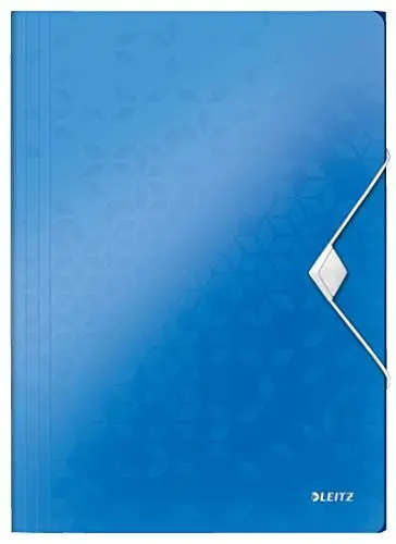 Produktbild: Leitz 45990036 Eckspannermappe wow, A4, PP, blau metallic, 1 Stück