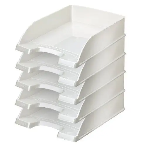 Produktbild: Leitz Briefkorb, A4, 5er Pack, Weiß, WOW-Serie, 52263001