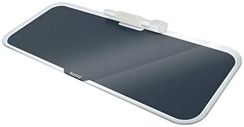 Produktbild: Leitz Desktop-Memoboard mit Glasoberfläche, Samtgrau, Cosy Serie, 52690089
