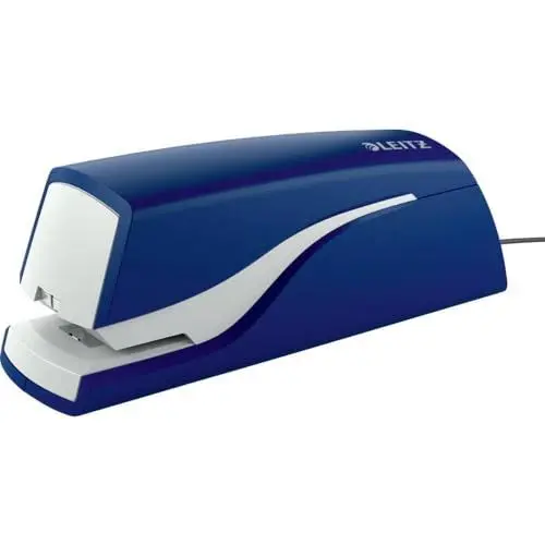 Produktbild: Leitz Elektrisches Büroheftgerät für 10 Blatt, Netzbetrieb, Inkl. Heftklammern, Blau, NeXXt-Serie, 55320035