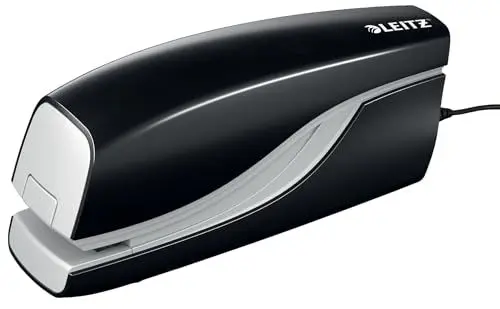 Produktbild: Leitz Elektrisches Büroheftgerät für 10 Blatt, Netzbetrieb, Inkl. Heftklammern, Schwarz, NeXXt-Serie, 55320095