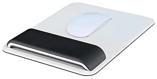 Produktbild: Leitz Ergo WOW Mauspad mit verstellbarer Handgelenkauflage, Zwei Höheneinstellungen, Verbessert Haltung & Durchblutung, Computer-Mauspad, Schwarz, 65170095