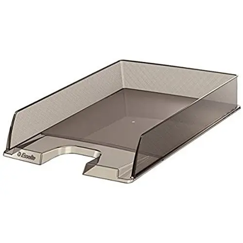 Produktbild: Leitz Esselte Briefkorb, A4, Grau Transparent, Europost, 623604