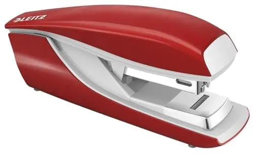Produktbild: Leitz Flachheftgerät aus Metall, Für 30 Blatt, Inkl. Heftklammern, Ergonomisches Design, Rot, NeXXt-Serie, 55050025