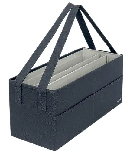 Produktbild: Leitz Desk Sharing Arbeitstasche aus Stoff für hybrides und mobiles Arbeiten, Faltbare Laptop-Tasche & Aufbewahrungstasche für Büro & Laptop-Zubehör, Hot Desking Bag mit Tragegriffen, Grau, 64440089