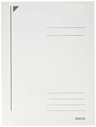 Produktbild: Leitz Jurismappe, Hochwertige A4 Dokumentenmappe, Flügelmappe bis zu 250 Blatt, Perfekt für Unterwegs oder als Umlaufmappe, 100% Recycling Karton, Blauer Engel, Weiß, 39240001