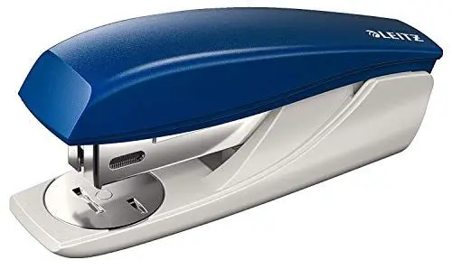 Produktbild: Leitz NeXXt Kleiner Bürotacker aus Metall, Für 25 Blatt, mit Oberlademechnanik und Nachfüllanzeige, Inkl. Heftklammern, blau, 55010035