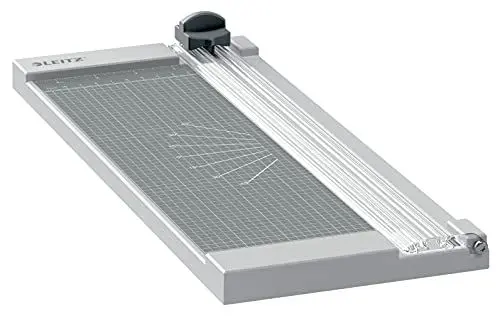 Produktbild: Leitz Precision Home Papierschneider A4, Für bis zu 8 Blatt, Schneidemaschine mit 305 mm Schnittlänge, Scharfe, gehärtete Stahlklingen, Optimal für Heim-, Bastel- oder Hobbygebrauch, 90250000