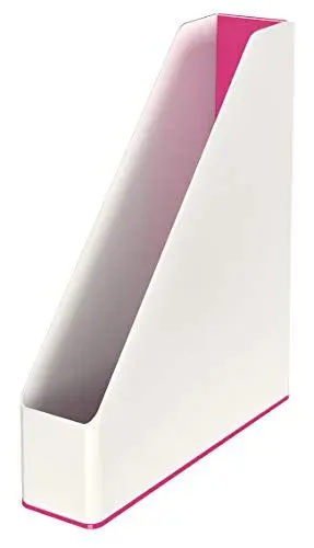Produktbild: Leitz Stehsammler A4, 4er Pack, Zweifarbiges Design, Weiß/Pink, Duo Colour, WOW, 53621023