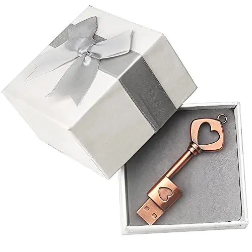 Produktbild: LEIZHAN 32GB USB Stick mit Kasten Speicherstick USB-Flash-Laufwerk Memory Stick Flash-Speicher-Stick Pen Drive für Laptop Computer PC Windows (32GB, Schlüssel)