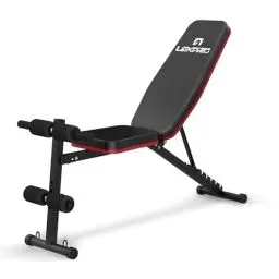 Produktbild: LEKÄRO Verstellbare Hantelbank, faltbar, Trainingsbank für Zuhause, Krafttrainingsbank für Ganzkörpertraining, Neigungsschwäche, Übung (schwarz)
