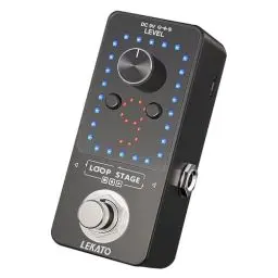 Produktbild: LEKATO Gitarre Loop Effektpedal mit 9 Schnallen Integrierte Stimmgerät Loop Station Max 40 Minuten Aufnahmezeit Elektrische Gitarre Looper für Bass-Tastatur