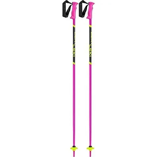 Produktbild: LEKI Kinder Racing Kids Skistöcke, neonpink-Black-Neonyellow, 95cm