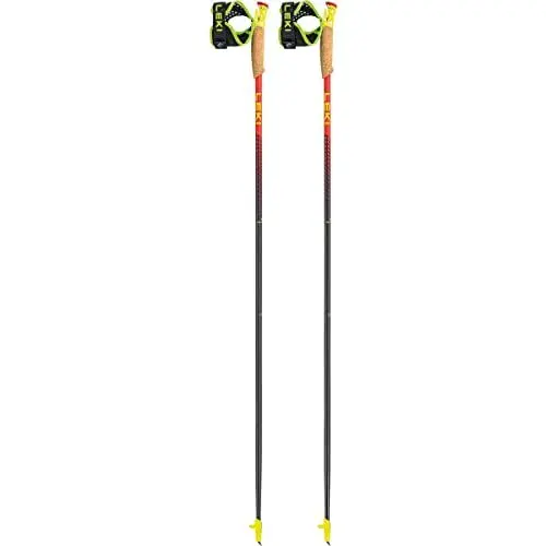 Produktbild: LEKI Vertical K Stöcke, naturalcarbon-Bright red, 135CM