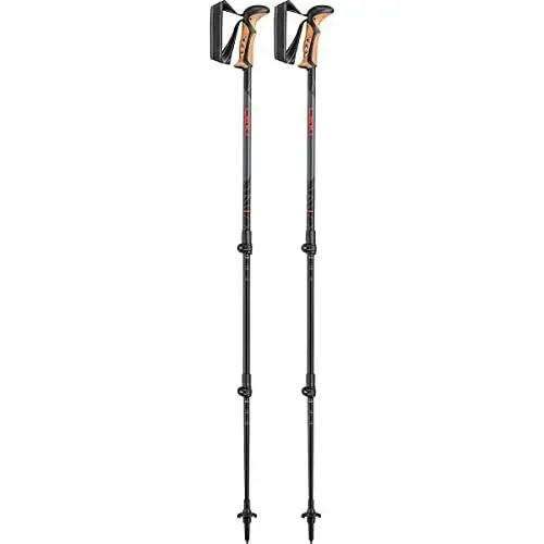 Produktbild: LEKI Khumbu Stöcke, Dark Anthracite-White-red, 110-145cm