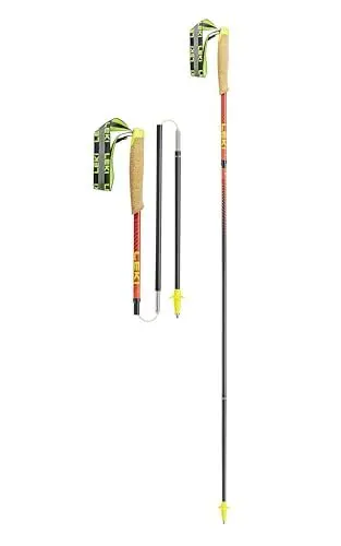 Produktbild: Leki Unisex Neotrail Pro FX.One Superlite Trailrunningstöcke, naturalcarbon-Bright red-pink, 120CM