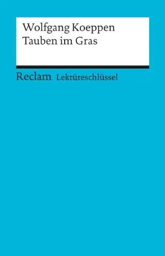 Produktbild: Lektüreschlüssel: Tauben im Gras
