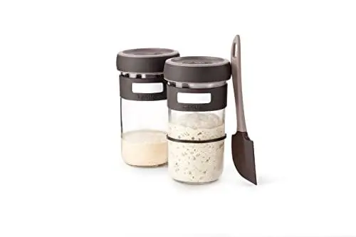 Produktbild: Lékué Panaire Sauerteig-Set, Silikon Glas, hell