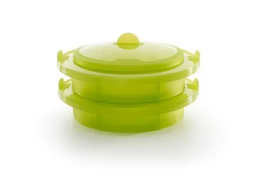 Produktbild: Lékué Dampfgaraufsatz, Silikon, grün, XL