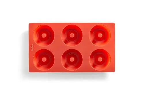 Produktbild: Lékué Doughnut 0620406R01 Backform, Silikon, 6 Mulden, Rot