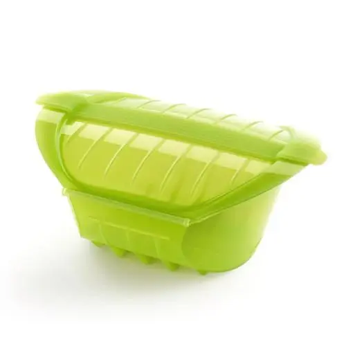 Produktbild: Lékué - XL Box für die Mikrowelle, 1000 ml Fassungsvermögen, für 3-4 Personen, grün, 3407600V09U004
