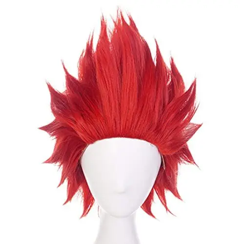 Produktbild: LeMarnia Anime Perücke Rote kurze Perücke Halloween Cosplay Perücke