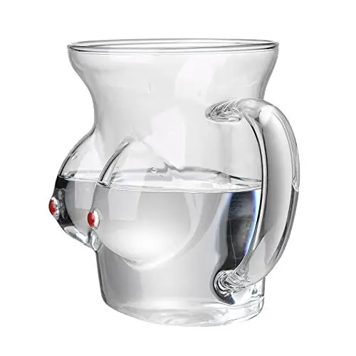 Produktbild: LEMCC Kreatives Cocktailglas in Körperform, Neuheit Sexy Naked Beauty Körperförmige Tasse, Hitzebeständiger Teemilch-Zitronensaft-Kaffeeglasbecher mit Griff für Nachtparty-Barküche(#1)
