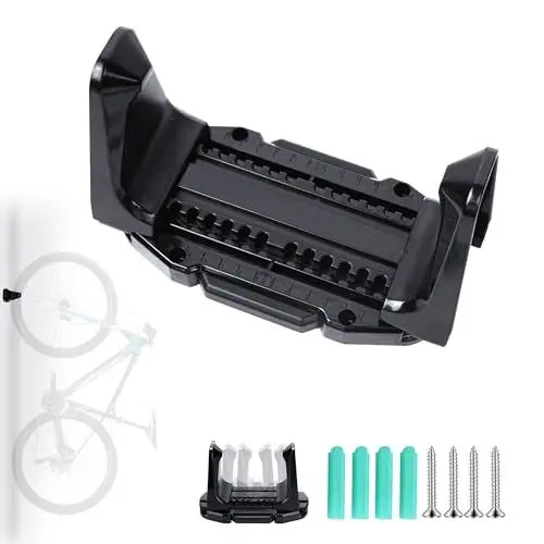 Produktbild: lemgyiamz Fahrradhalterung Wand, Verstellbarer Fahrrad Wandhalterung mit Verstellbarer Schiene Rennrad Vertikal Fahrrad Parkhalter Clip Fahrradständer, Fahrradhalter Aufhängung Halterungen für Garage