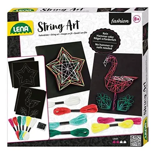 Produktbild: LENA String Art Flamingo & Stern, bunt