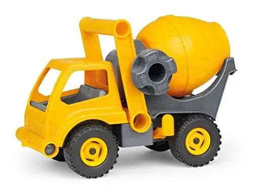 Produktbild: Lena 04215 - EcoActives Betonmischer, Baustellen Fahrzeug ca. 28 cm, robust mit beweglicher Mischtrommel, Spielfahrzeug für Kinder ab 2 Jahre, Gelb
