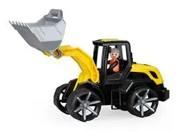 Produktbild: Lena 04532 - TRUXX² Schaufellader, Baustellenfahrzeug ca. 37 cm, robuster Radlader mit funktionstüchtiger Schaufel und vollbeweglicher Spielfigur, für Kinder ab 2 Jahre, Spielfahrzeug gelb