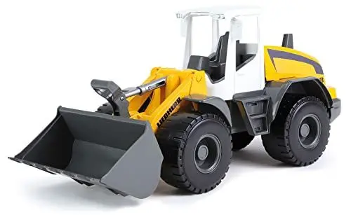 Produktbild: Lena 04612 Worxx Radlader Modell Liebherr L538 Litronic, ca. 48 cm, Baustellen Spielfahrzeug für Kinder ab 3 Jahre, robuster Schaufellader mit Griff und funktionstüchtiger Ladeschaufel, Gelb