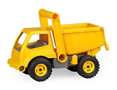 Produktbild: Lena 4210 EcoActives LKW Kipper, Baustellenfahrzeug ca. 27 cm, robuster Kipplaster, Muldenkipper für Kinder ab 2 Jahre, Spielfahrzeug in gelb