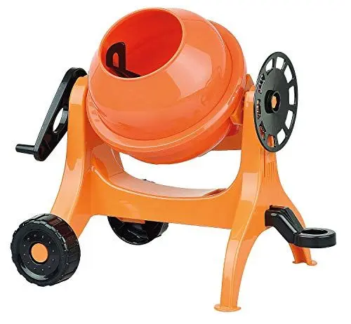 Produktbild: Lena 5010 x Betonmischer 24 cm, Mischmaschine orange, Zementmischer für Strand und Sandkasten, Mischer mit realistischer Funktion, Sandspielzeug für kleine Bauarbeiter ab 2 Jahre, Bunt, Mittel