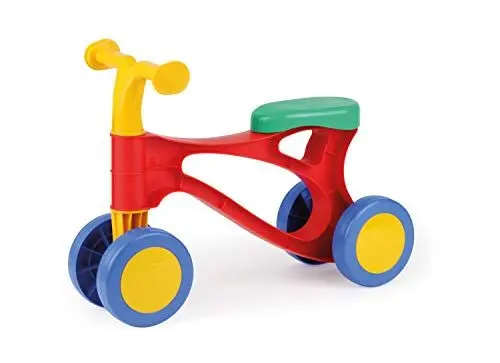 Produktbild: Lena 7165 Lauflernroller My First Scooter, Laufrad bunt, Sitzroller mit Stahlachsen, Lauflernrad zum Balance und Laufen trainieren, Lauflernhilfe Roller für Kleinkinder ab 18 Monate, unisex
