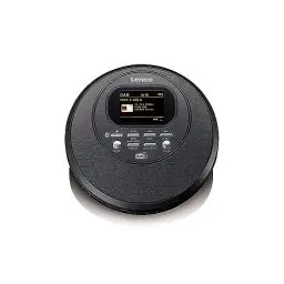 Produktbild: Lenco CD-500 Tragbarer CD-Player - Diskman - Bluetooth Walkman - DAB+ Radio - Anti-shock - Hörbuchfunktion - integrierter Akku - schwarz