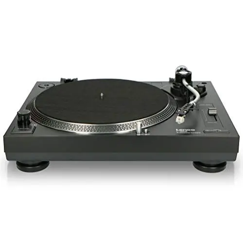 Produktbild: Lenco L-3808 USB DJ-Plattenspieler mit Direktantrieb - 33/45 U/min - Pitch-Control - Magnet-Tonabnehmer-System - Nadelbeleuchtung - Digitalisierung via PC - Staubschutzhaube - schwarz