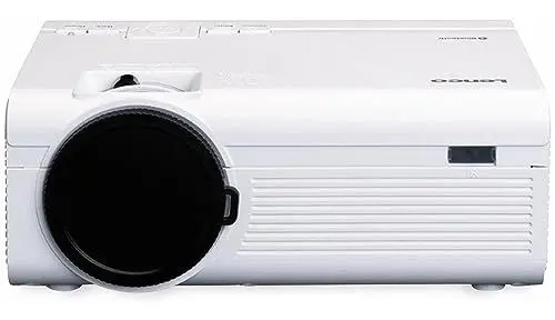 Produktbild: Lenco LPJ-300 - Bluetooth Beamer - Mini Beamer - 2800 Lumen - 30.000 Stunden Lebensdauer - Full HD - Bluetooth 5.0-2 x HDMI - USB - SD port - AV-in - VGA - Weiß