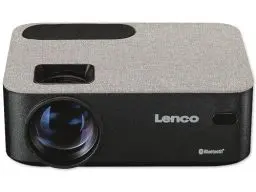 Produktbild: Lenco LPJ-700 Mini Beamer - Bluetooth Beamer - Mini Projektor 4000 Lumen - 30.000 Stunden Lebensdauer - Full HD - Bluetooth 5.0-2 x HDMI - USB - Fernbedienung - Schwarz/Grau