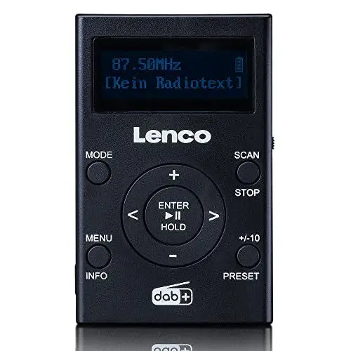 Produktbild: Lenco PDR-011BK DAB+/FM-Taschenradio mit MP3-Player