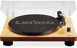 Produktbild: Lenco Plattenspieler LS-50 mit USB-Anschluss, im Holzgehäuse mit eingebauten Lautsprechern und integriertem Verstärker, 2 x 3 Watt