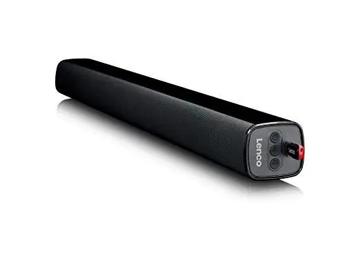 Produktbild: Lenco SB-080 Bluetooth Soundbar - Bluetooth 5.0 - Mit HDMI ARC - AUX-IN - RCA-Eingang - 2 x 20 + 40 Watt RMS - integrierter Subwoofer - Mit Wandhalterung - Schwarz SB-080 Soundbar