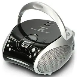 Produktbild: Lenco SCD24 - CD-Player für Kinder - CD-Radio - Stereoanlage - Boombox - UKW Radiotuner - Titel Speicher - 2 x 1,5 W RMS-Leistung - Netz- und Batteriebetrieb - Silber
