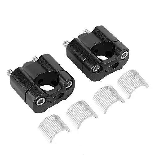 Produktbild: Lenker Riser, Lenkererhöhung Paar 22mm/28mm Motorrad Lenkerhalterung Klemmen Riser Adapter Lenkererhöhung 28mm Klemme Motorrad CNC Aluminiumlegierung (Schwarz)