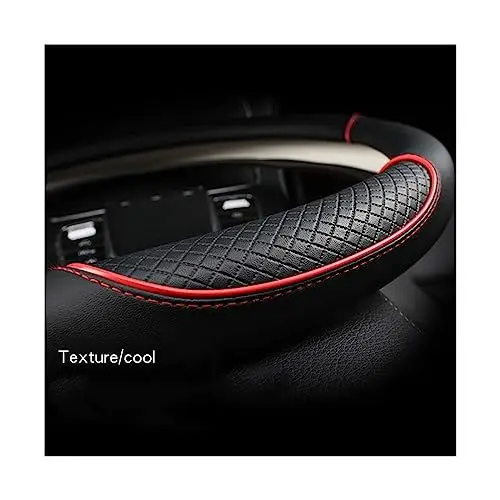 Produktbild: Lenkradbezug Lenkradhülle Lenkradabdeckung Mikrofaser-Leder-Auto-Lenkrad-Abdeckung Für MINI Für Cooper R50 R55 R56 F57 Für Clubman Für Countryman Für Clubvan Coupe Auto-Zubehör(A)