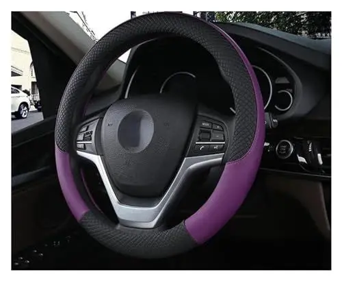 Produktbild: RYLFEQER Lenkradhüllen Auto Lenkrad Abdeckung 37 CM-38 cm Auto-Styling Innen Zubehör Auto Lenkrad Abdeckungen Anti-Slip Universal Lenkradabdeckung(Purple)