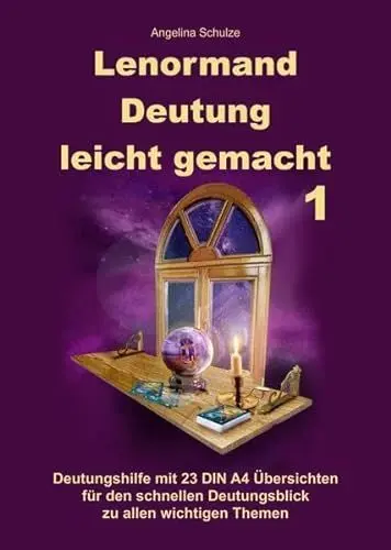 Produktbild: Lenormand Deutung leicht gemacht 1: Deutungshilfe mit 23 DIN A4 Übersichten für den schnellen Deutungsblick zu allen wichtigen Themen